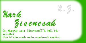 mark zisencsak business card